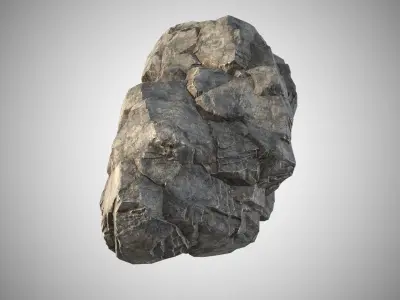 rock stone 02 Low-poly 3D model