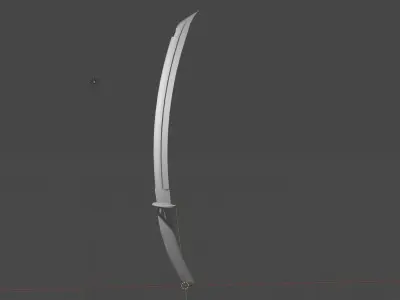 Customizable Katana 3D model