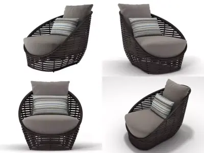 Oasis lounge chair 3D model