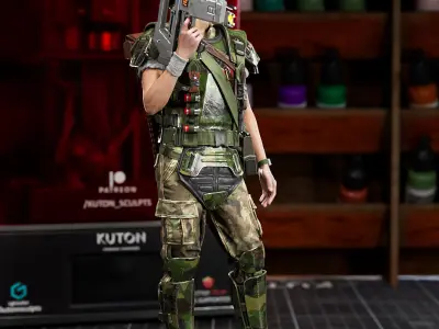 Corporal Hicks 3D print model