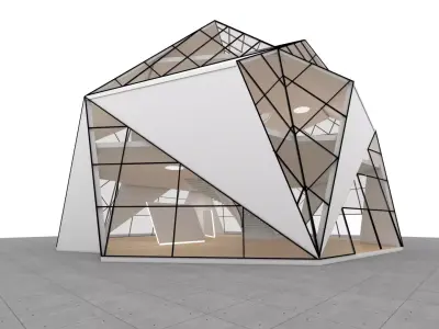 VR art Gallery 15 Two Dodeca 3D model