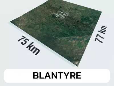 Blantyre Malawi City Landscape 3D Model 3D model