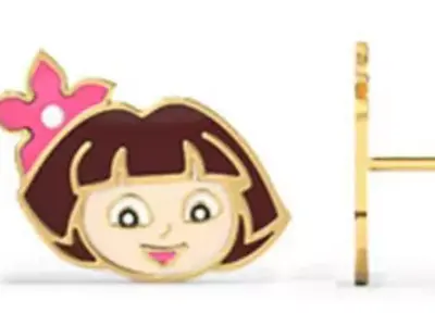 Dora The Explorer Enamel Stud 3D print model