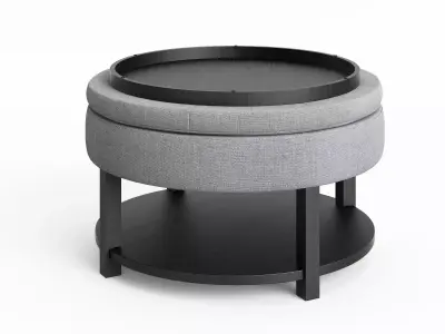 Dalton Coffee Table Round 3D model