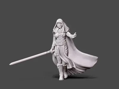 Dark adept - 35mm scale 3D print model
