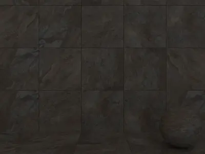 Stone Wall Tiles Rajasthan Black 80x80 Set 1 Texture