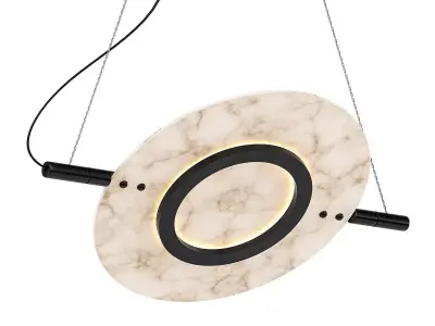madrid pendant light with marble 3D model