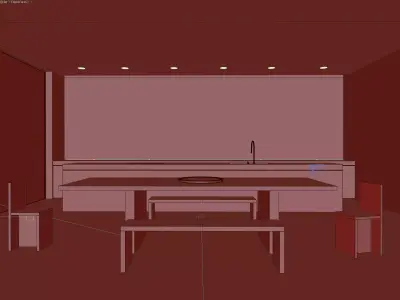 3d Interior Design by Michelle Wentworth  Low-poly 3D model