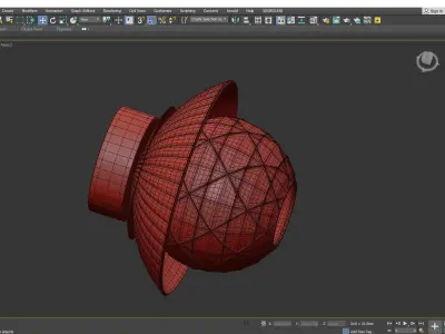 Royal Small Sconce Low-poly 3D model