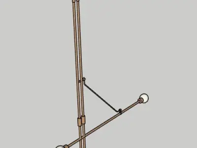 Equil Offset Chandelier by Riloh 3D model