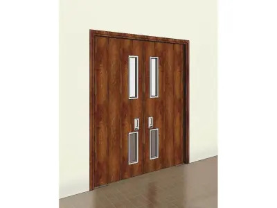 Internal Double Door 3D model
