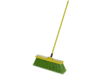 Brooms mops and window squeegees Broom Low-poly 3D model