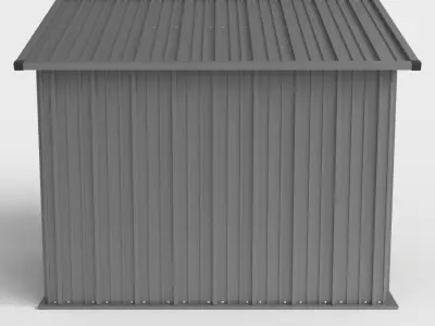 STORAGE SHED Low-poly 3D model