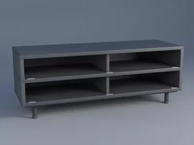 TV table Low-poly 3D model