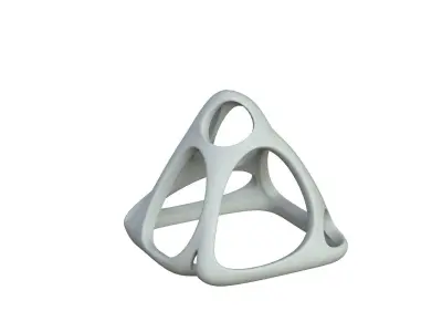 SciFi Cube Object No 58968 Low Poly Shape Low-poly 3D model