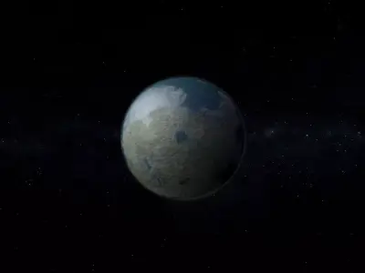 Alien Planet 03 Low-poly 3D model