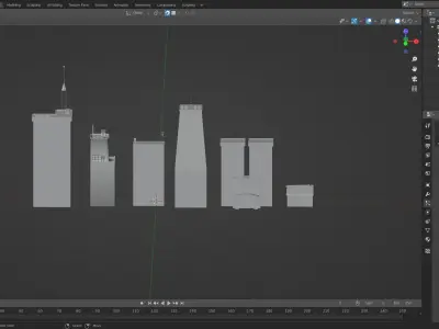 Building Pack Free low-poly 3D model purchase