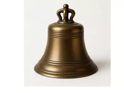 Antique Hand Bell for 3D print 3D print model