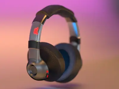 jbl heaphone Low-poly 3D model