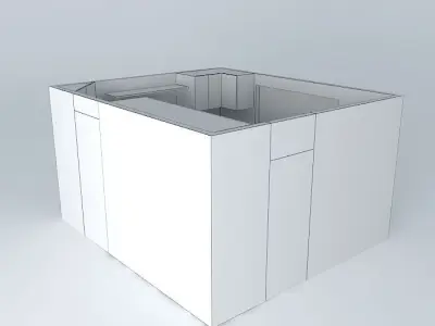 andressa2 room with window and sky Free 3D model