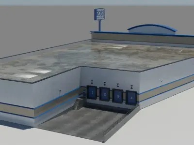 Ross Clothing Department Store Low-poly 3D model