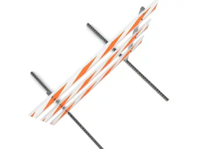 Steel Barricade 03 3D model