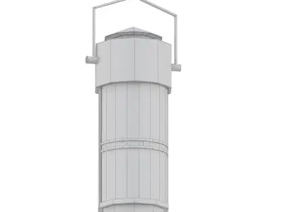 QUILL outdoor hanging light fixture 3D model