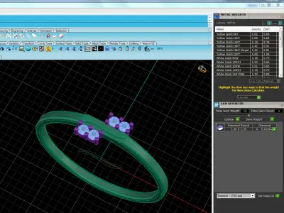 Light Minimalist Diamond Ring 3D print model