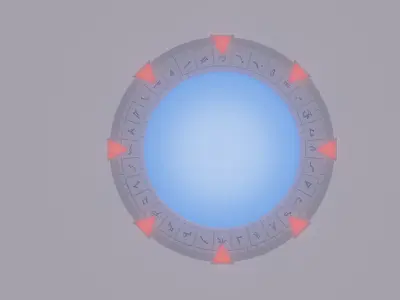 Stargate Low-poly 3D model