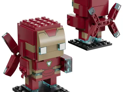 Lego Brickheadz - 41604 Iron Man MK50 3D model