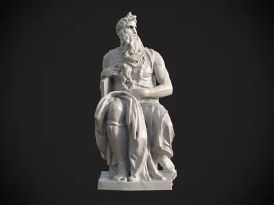 Moses by Michelangelo 3D print model