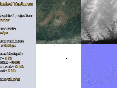 Jincheng China City Landscape 3D Model 3D model