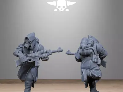 Scavenger Sanctum Infantry 3D print model
