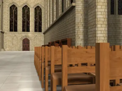 Cathidral church 3D model