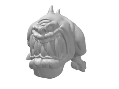 Squig monster desk lamp 3D print model