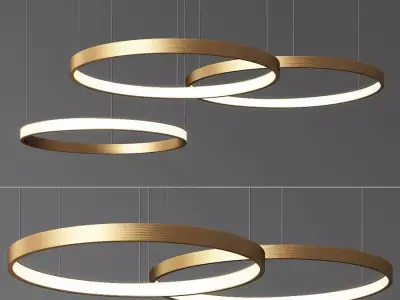 Lahti 100 Ring  chandelier 3D model