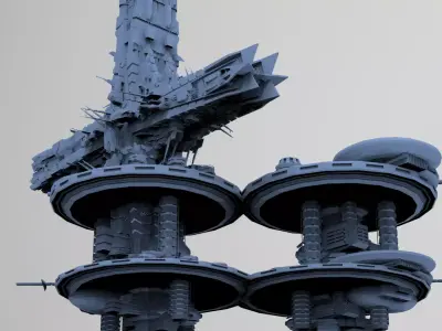 Cross Holy Flying City 2  3D model