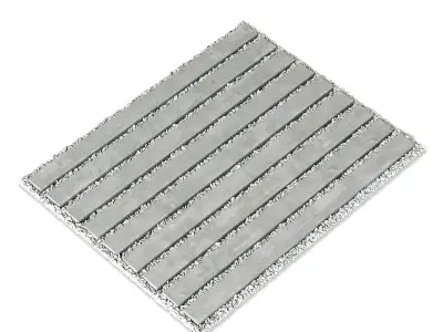 Paving road long plate pabble n2 3D model