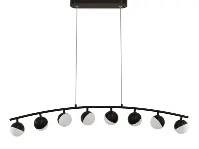 CHOIR light fixture with six lights hanging from ceiling 3D model
