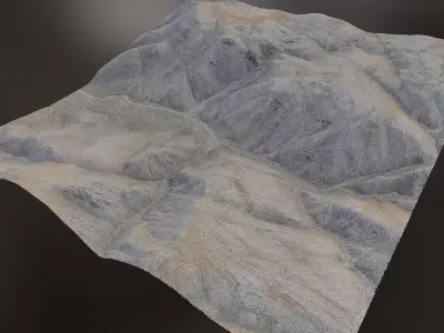 Arid Landscape 2 - Scan 3D model