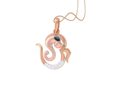 Spiritual Ganesha Pendant 3D print model