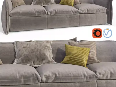 CLOUD SOFA ENRICO CESANA MY HOME COLLECTION  3D model