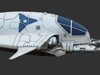 Manta  Space Fighter 3D model