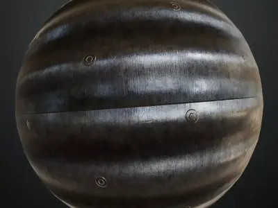 Industrial Riveted Scratched Steel PBR Seamless Texture