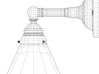 Vintage Style Wall Lamp Free 3D model