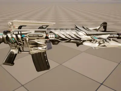 M4A1 Harmony Low-poly 3D model