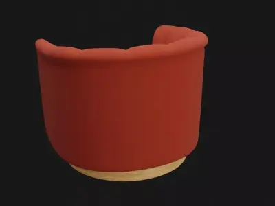 Modern Swivel Accent Chair 3D model