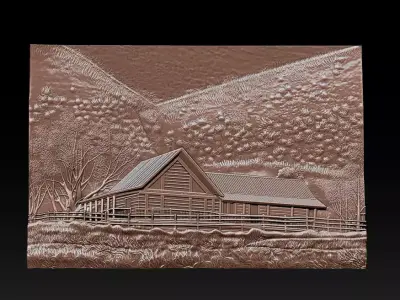 House model for cnc router 3D print model