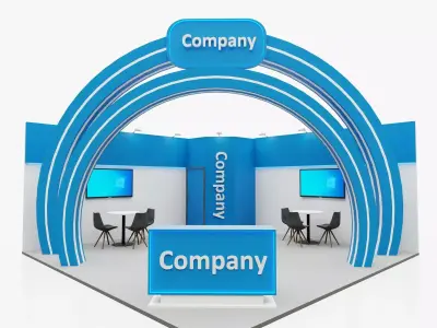 Exhibition stand 2 3D model