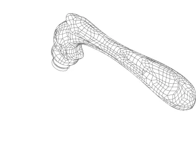 Door Handle - Mortise Handle 3D model